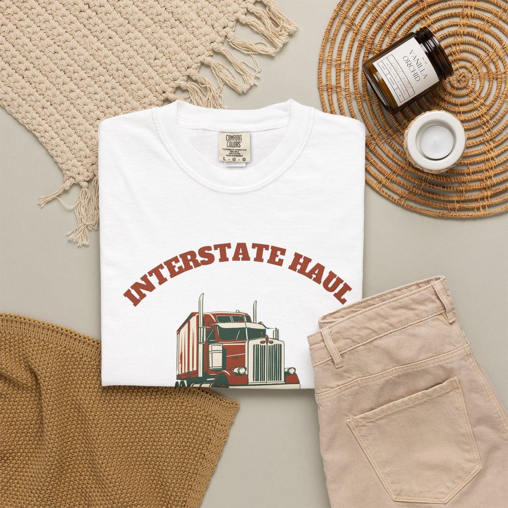 Truck Driver Shirt - Interstate Haul Rumble Strips and Diesel Hum