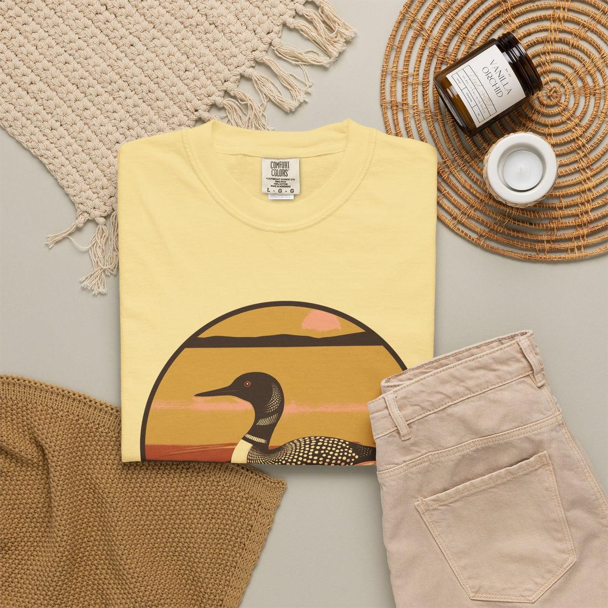 Lake Life Gift Shirt - Morning Loon Tee