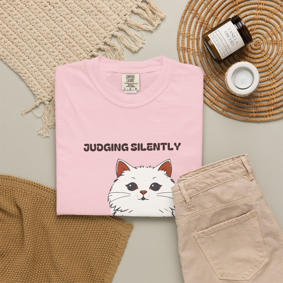 Cat Owner Shirt - Judging Silently From Across the Living Room Tee