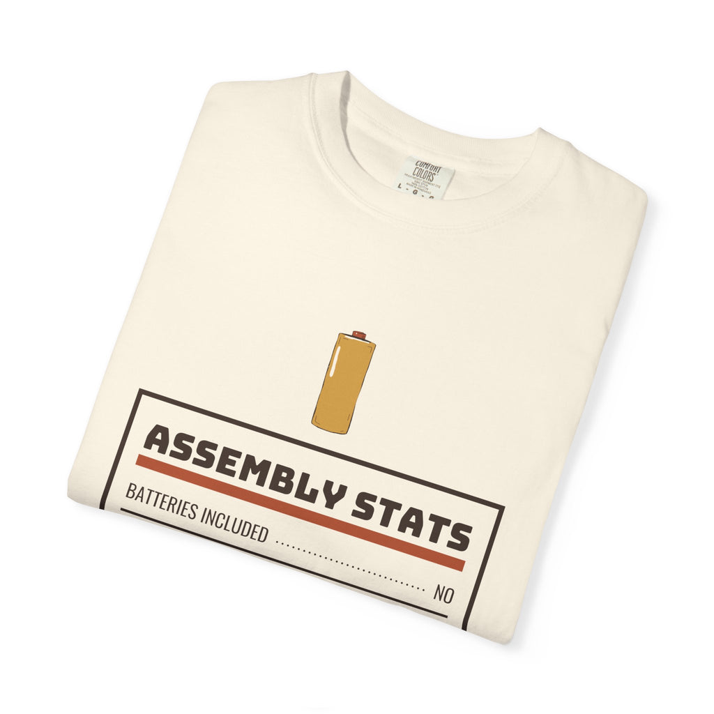 Men's Dad Christmas Shirt - Assembly Stats Storybook Art Tee