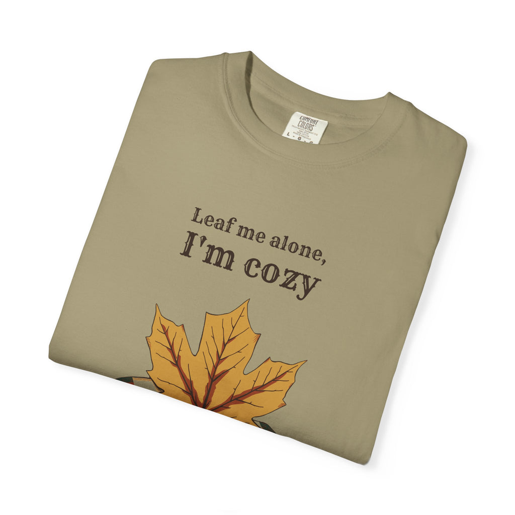Fall Lover Shirt - Leaf Me Alone I'm Cozy Tee