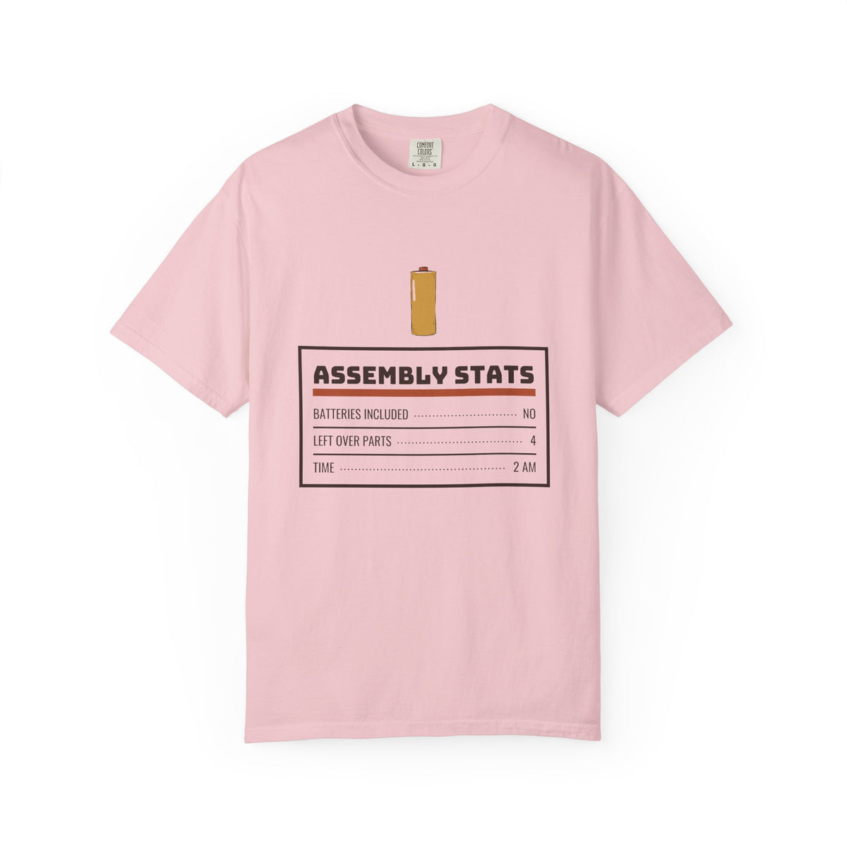 Men's Dad Christmas Shirt - Assembly Stats Storybook Art Tee