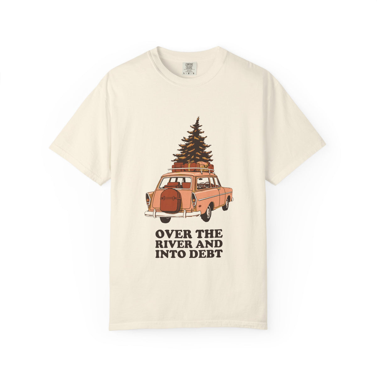 Tree Graphic Shirt - Over The River And Into Debt Tee