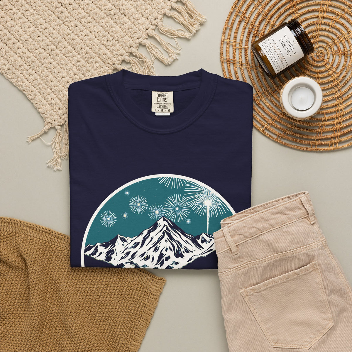 Midnight Peaks Shirt Hiker Winter Tee
