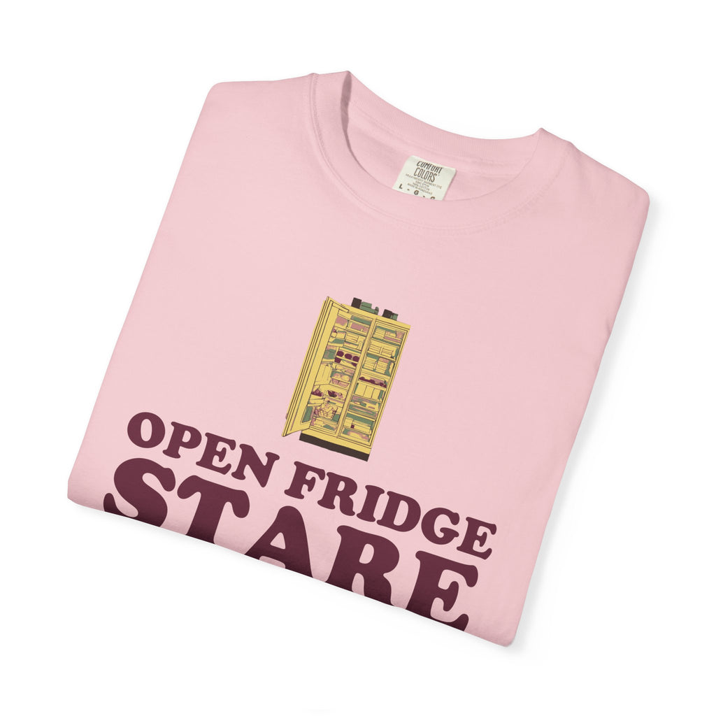 Funny Snack Lover Shirt - Open Fridge Stare Close Fridge Repeat