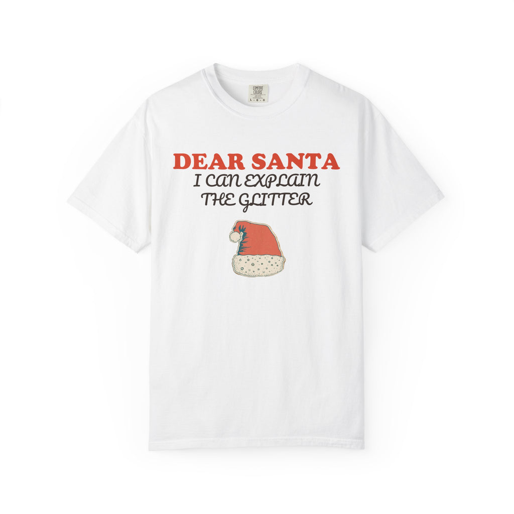 Funny Christmas Teacher Shirt - Dear Santa I Can Explain The Glitter