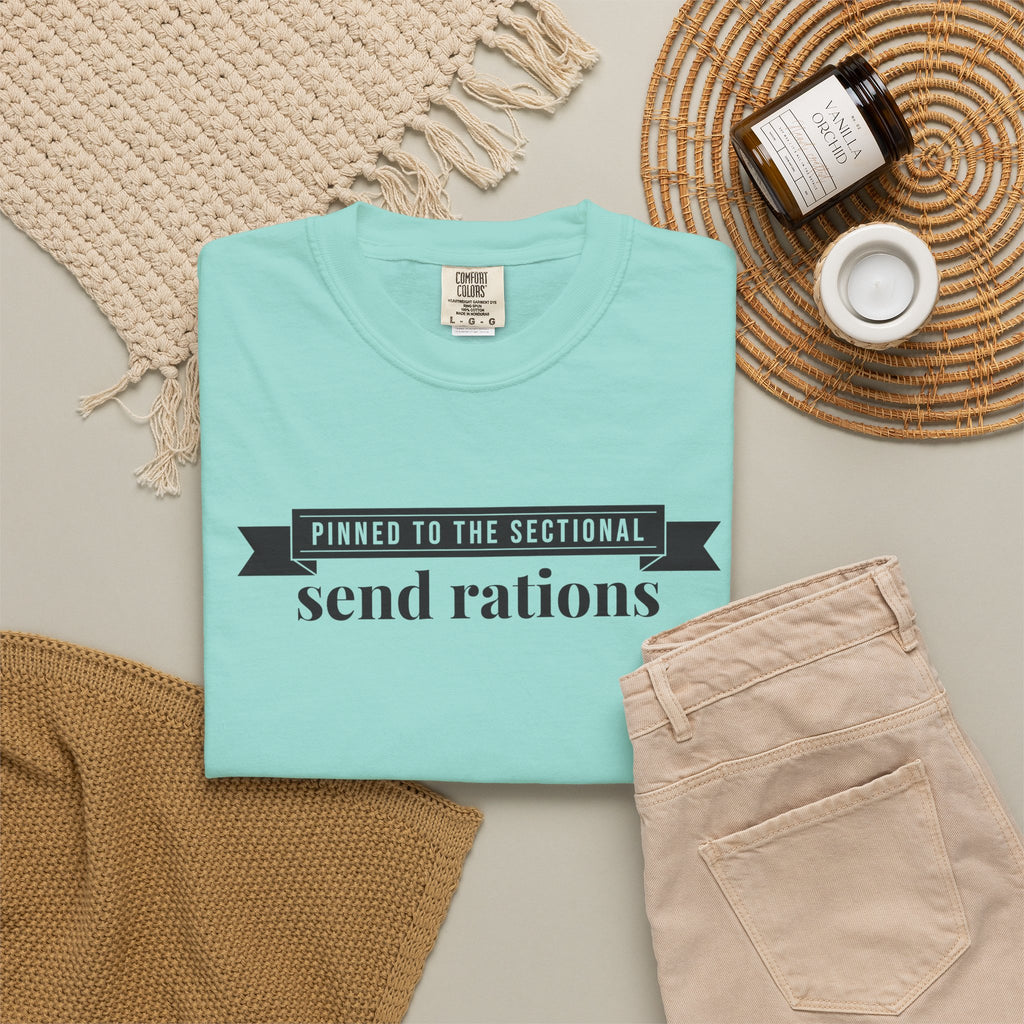 Cat Owner Shirt - Pinned to the Sectional Send Rations Tee