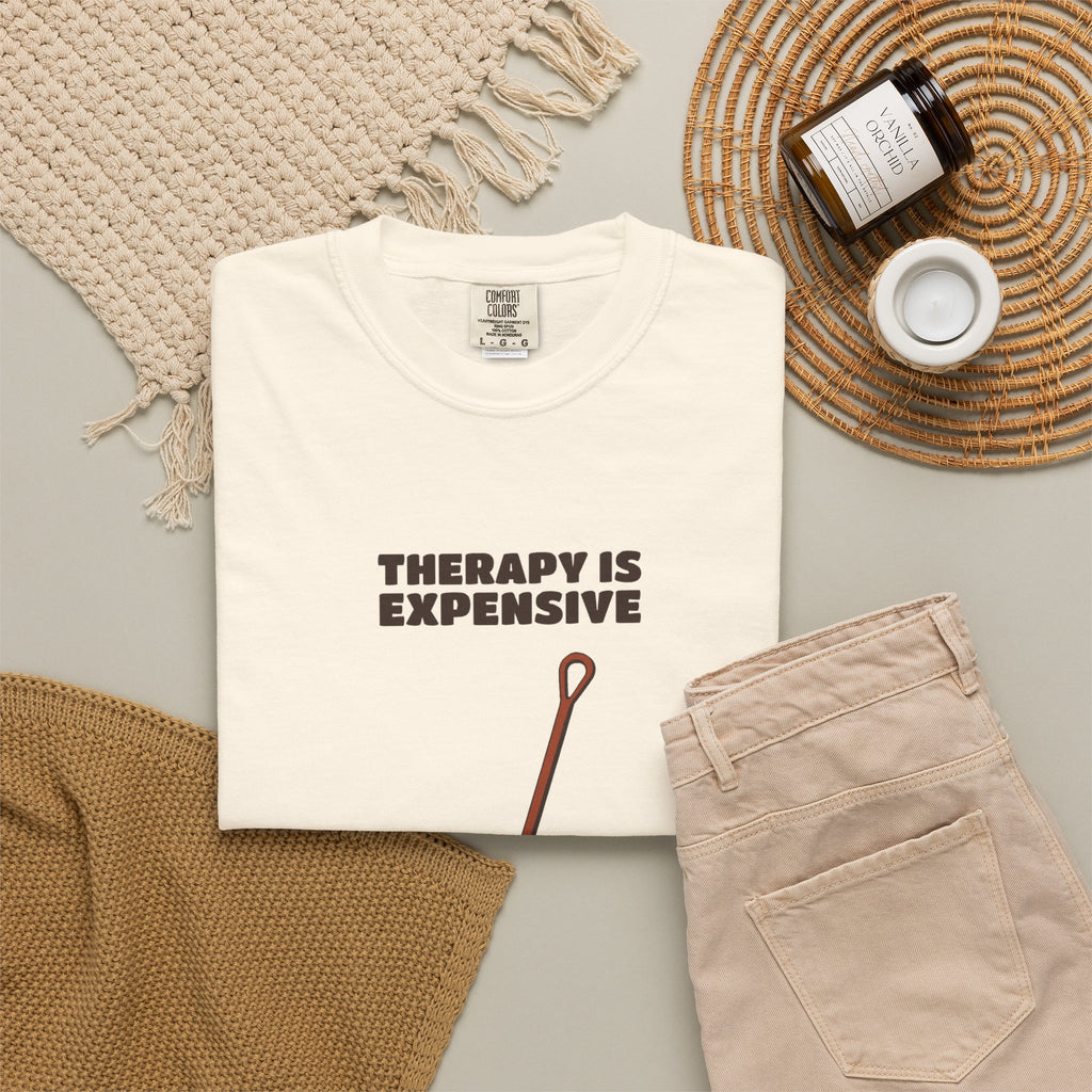 Men's Reluctant Gardener Fall Shirt - Therapy is Expensive Tee |