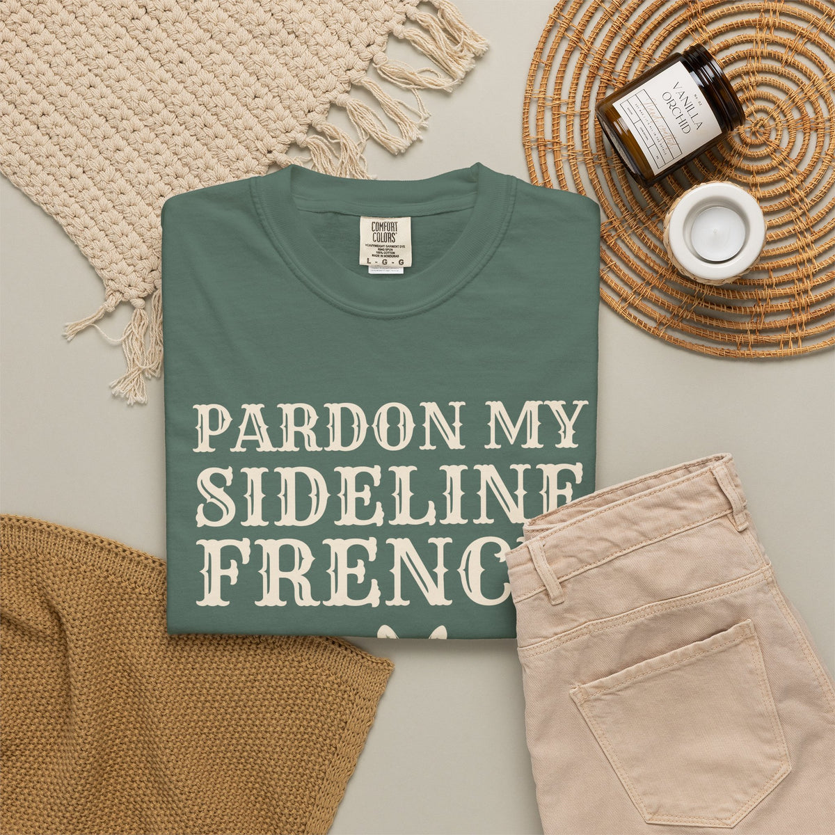 Sports Parent Gift Shirt - Pardon My Sideline French Tee