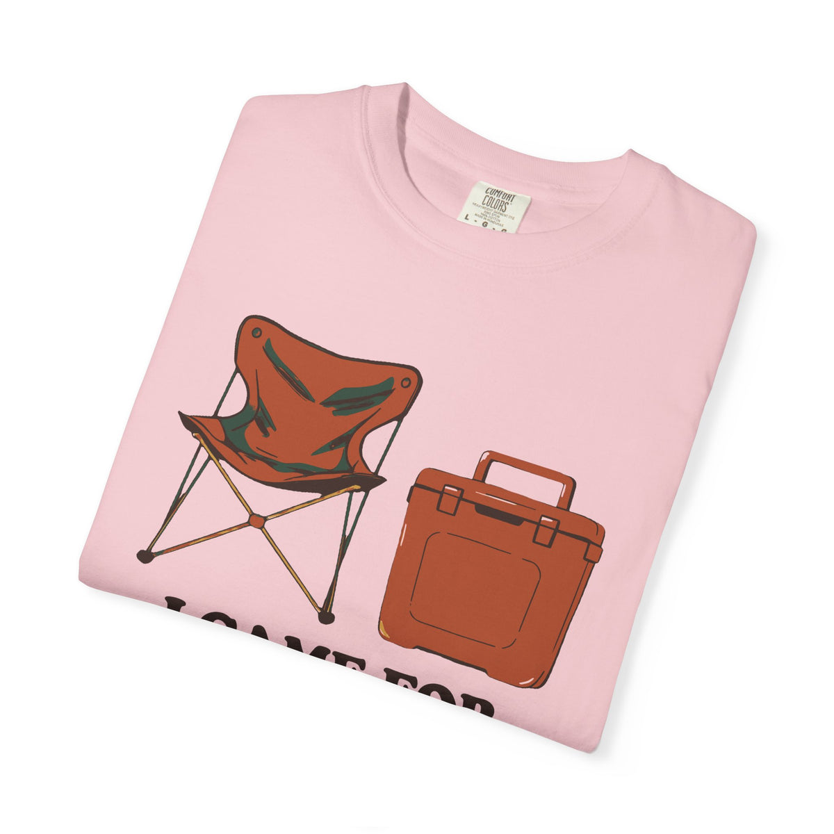 Tailgate Snacks Tee - Retro Camping Chair Cooler Graphic