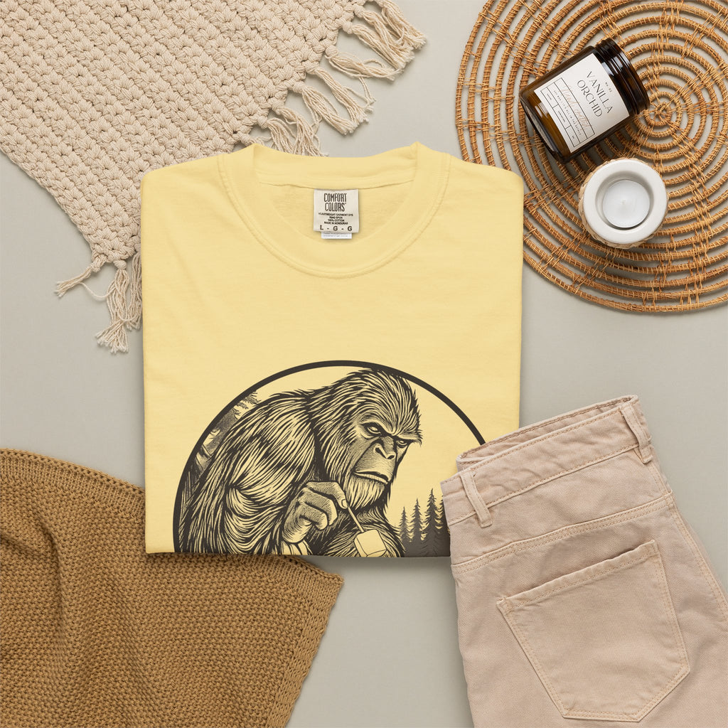 Bigfoot Camping Shirt - Campfire Myth Tee