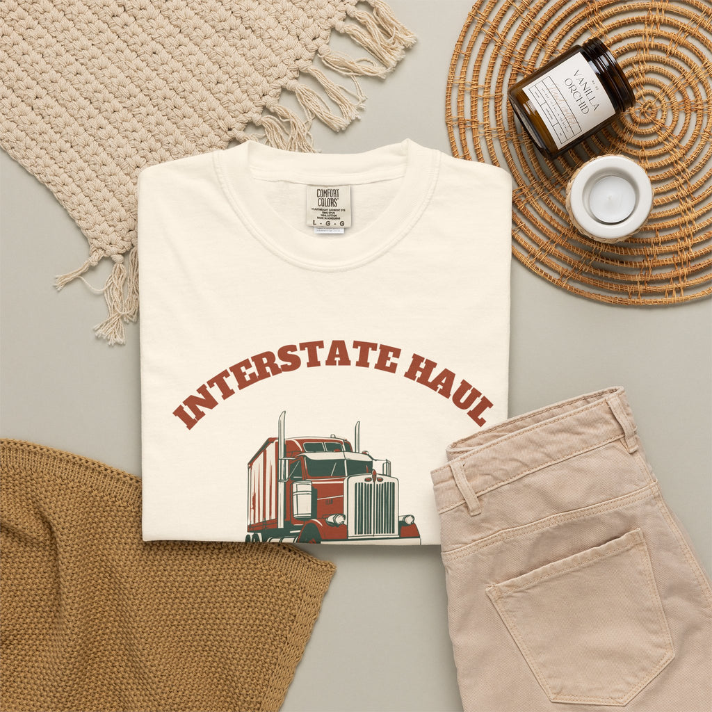 Truck Driver Shirt - Interstate Haul Rumble Strips and Diesel Hum