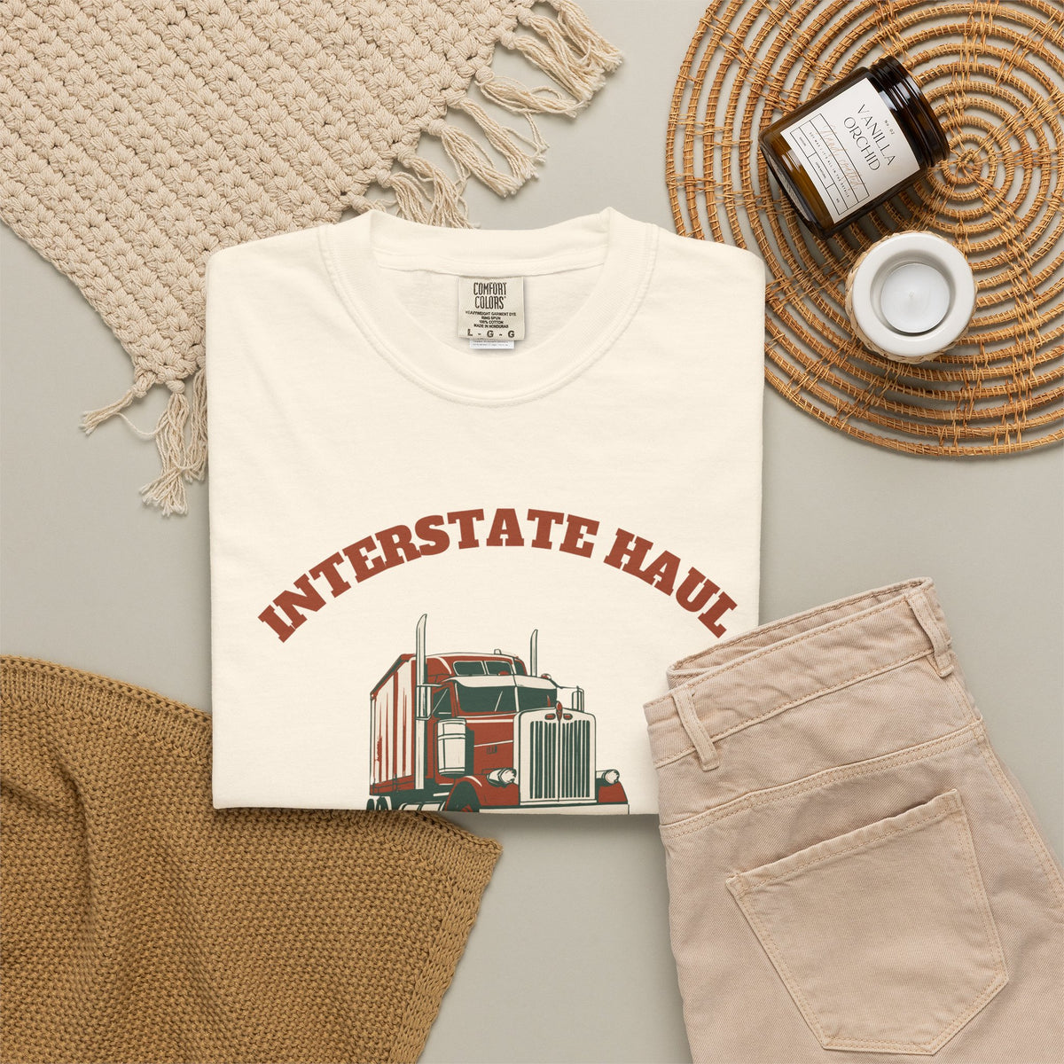 Truck Driver Shirt - Interstate Haul Rumble Strips and Diesel Hum