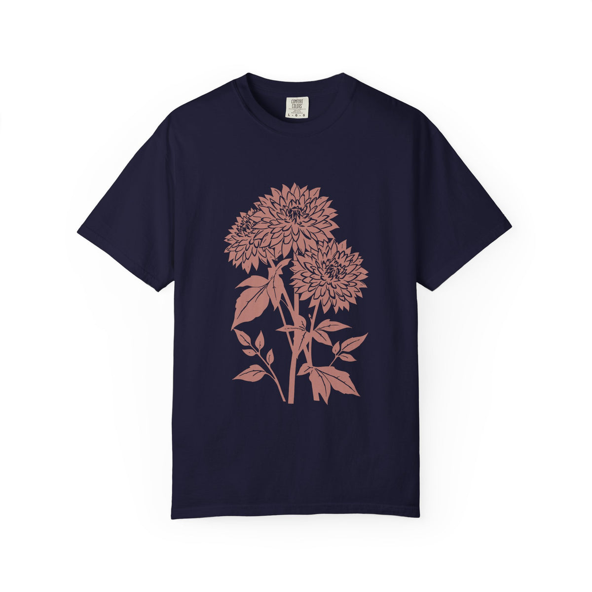 Botanical Illustration Fall Shirt - Dahlia Season Tee