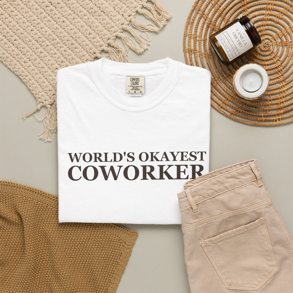 Coworker Gift Shirt - World's Okayest Coworker Tee