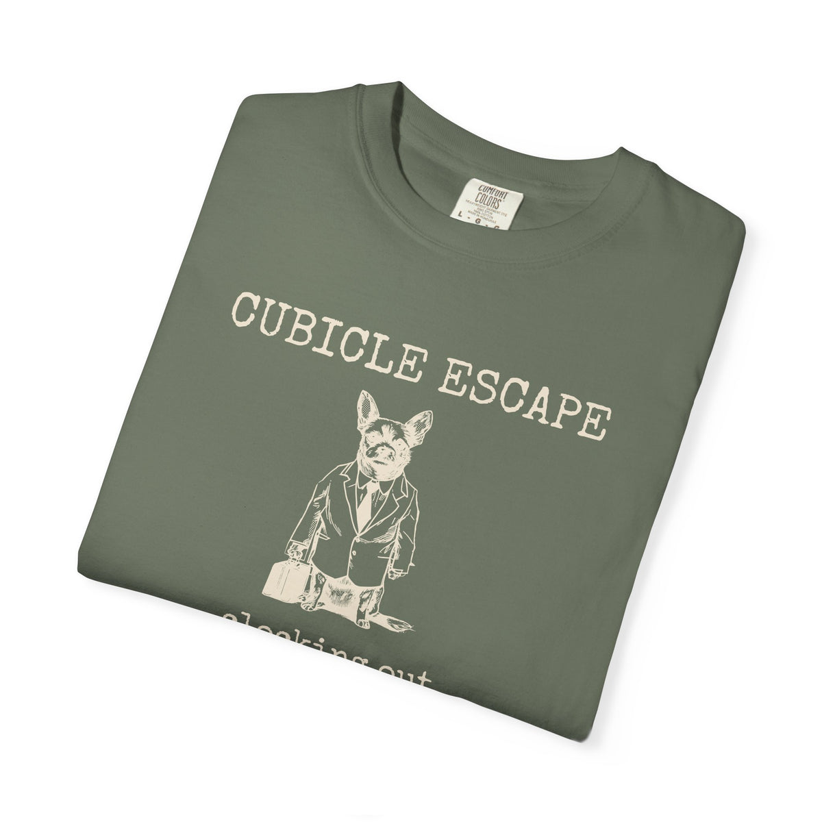 Dog Lover Work Shirt - Cubicle Escape Clocking Out to Walk My Dog