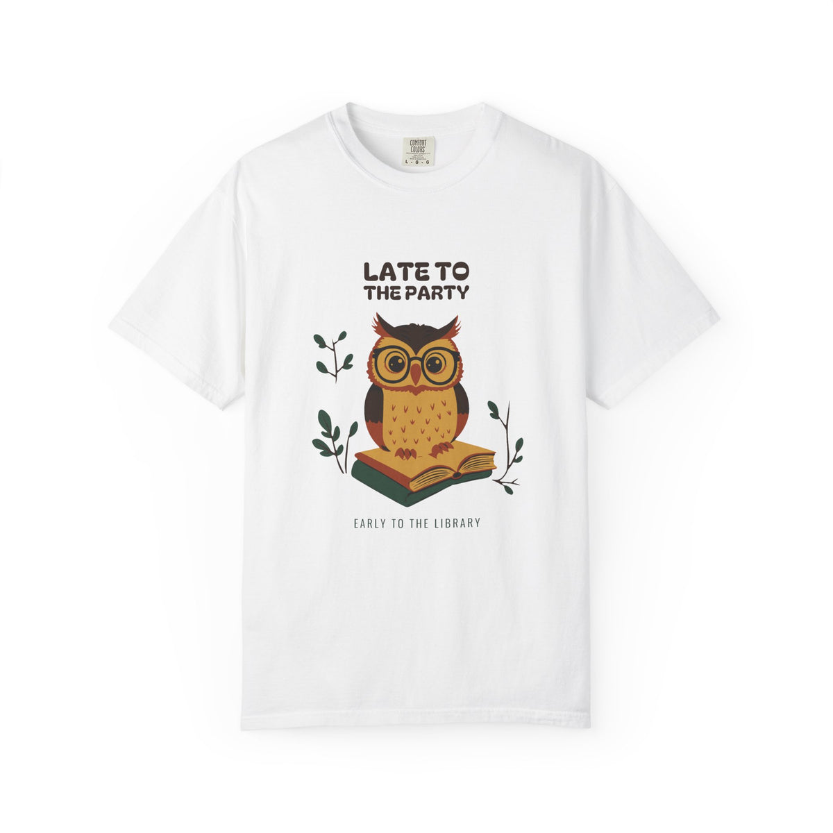 Book Lover Fall Shirt - Late to the Party Early to the Library Tee