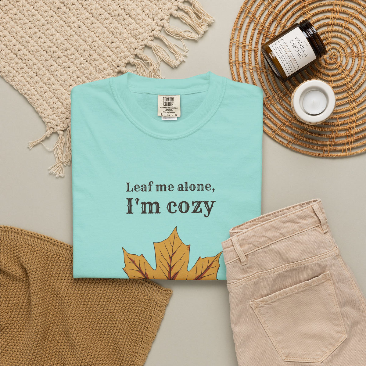 Fall Lover Shirt - Leaf Me Alone I'm Cozy Tee