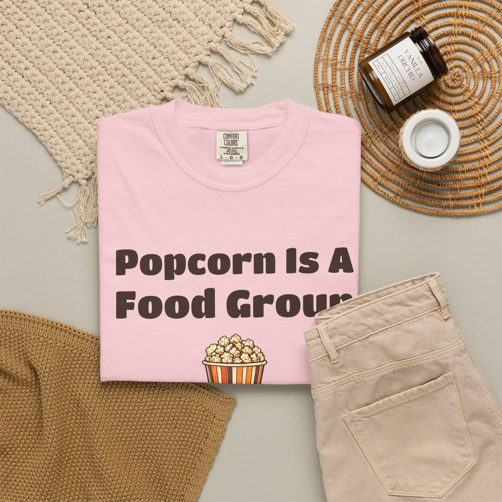 Snack Lover Shirt - Popcorn is a Food Group Tee