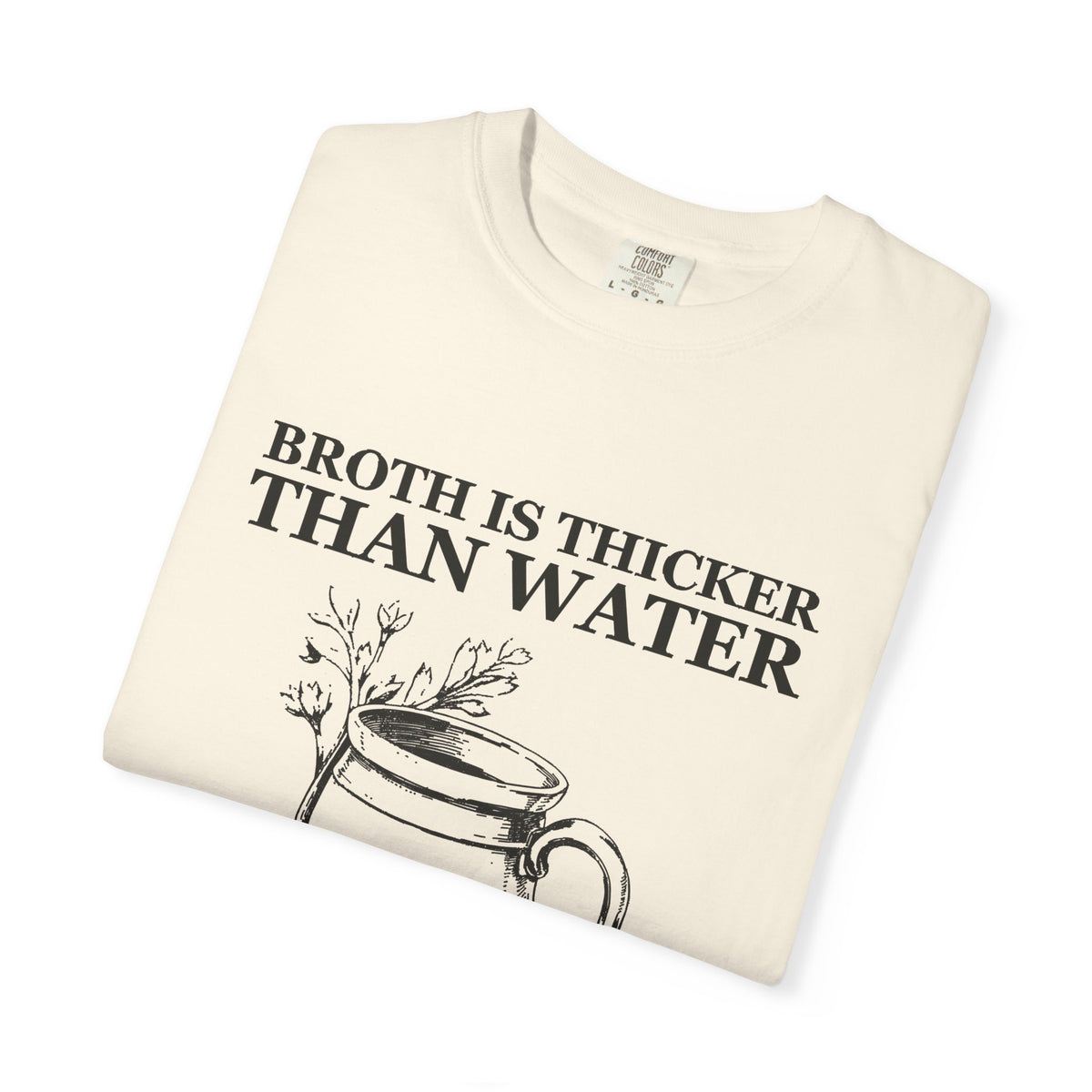 Dark Academia Foodie Fall Shirt - Broth Is Thicker Than Water Tee