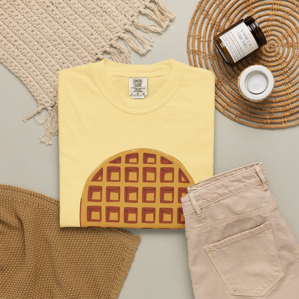 Breakfast Lover Shirt - Golden Waffles Tee