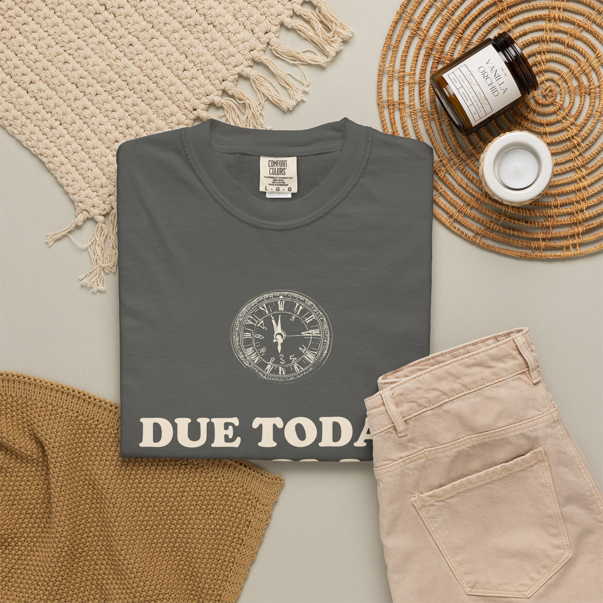 Funny High School Student T-Shirt Due Today Graphic Tee Gift