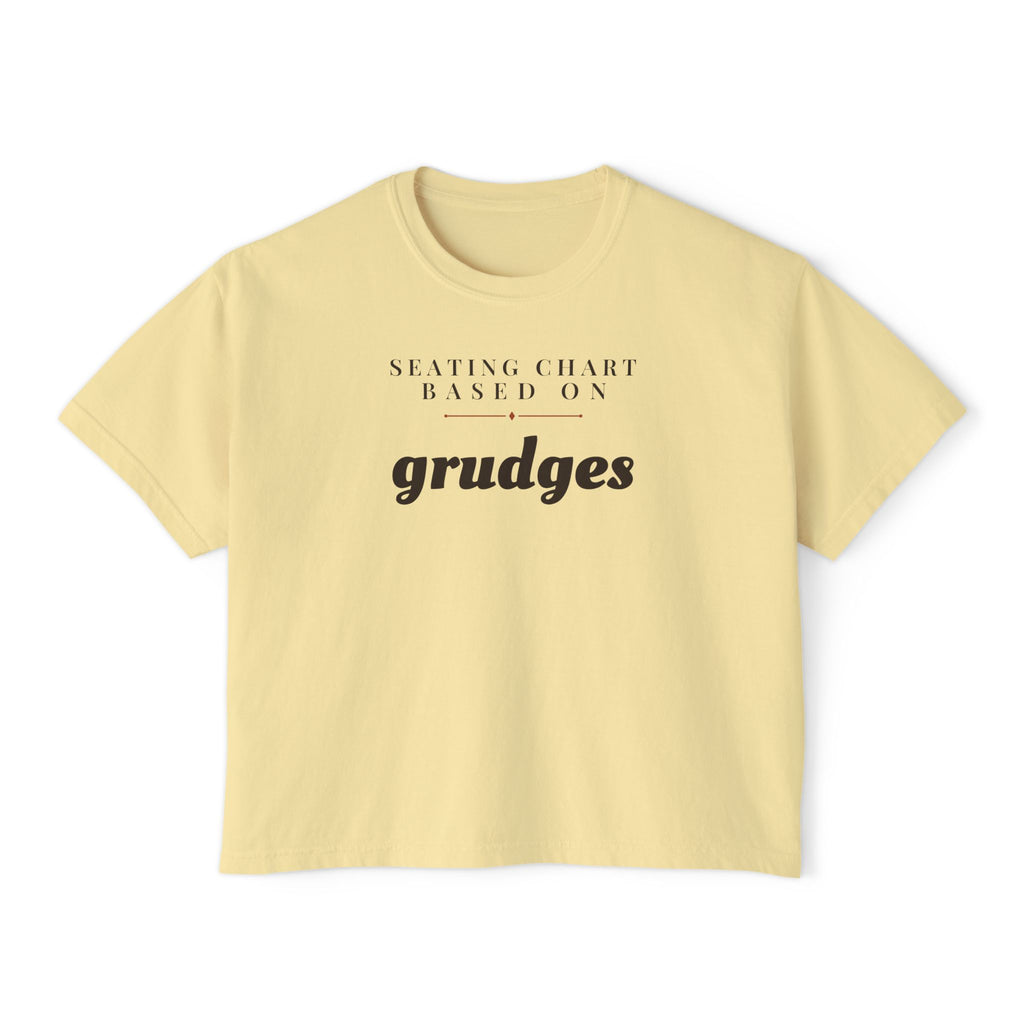 Gift Shirt - Seating Chart Based on Grudges Women's Boxy Tee
