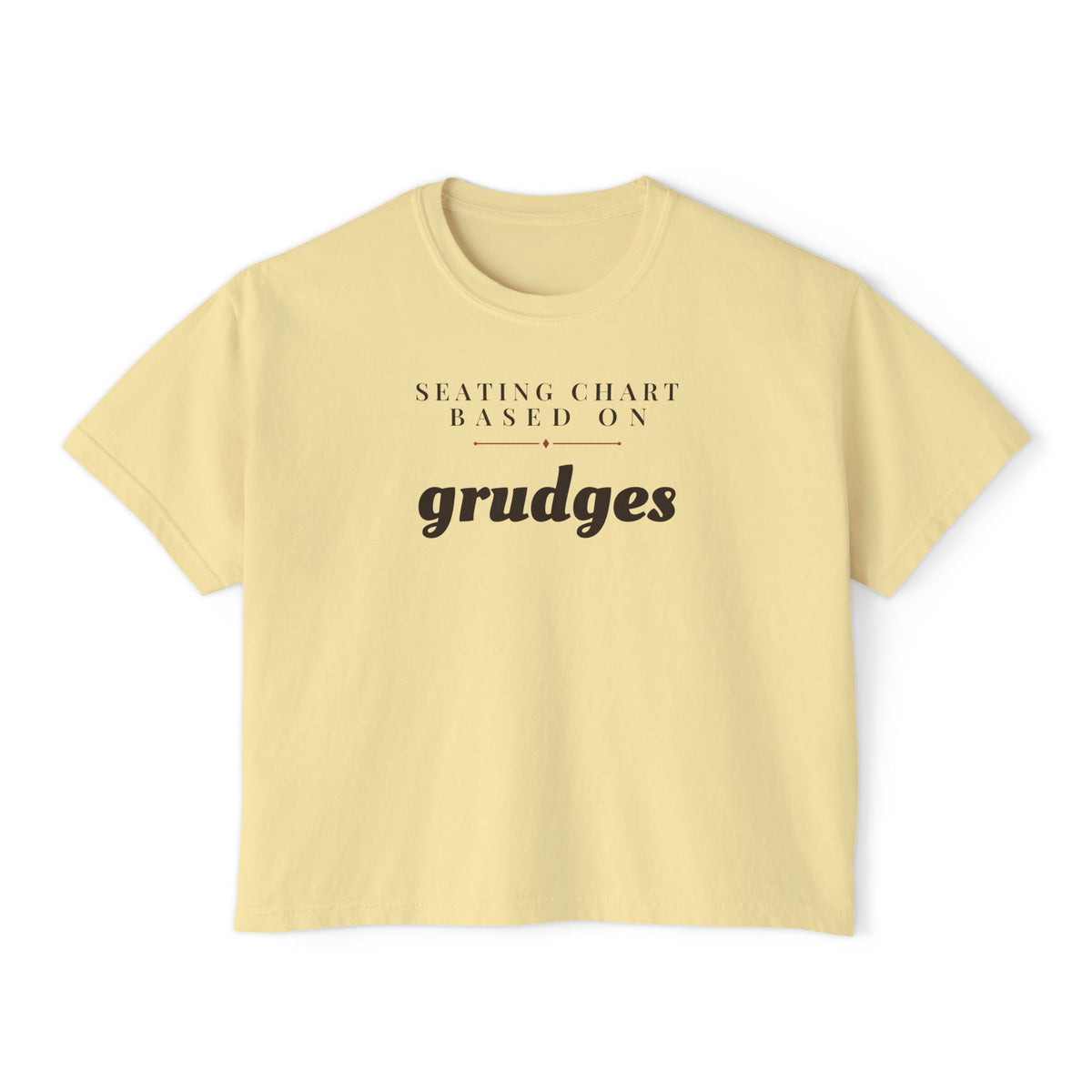 Gift Shirt - Seating Chart Based on Grudges Women's Boxy Tee