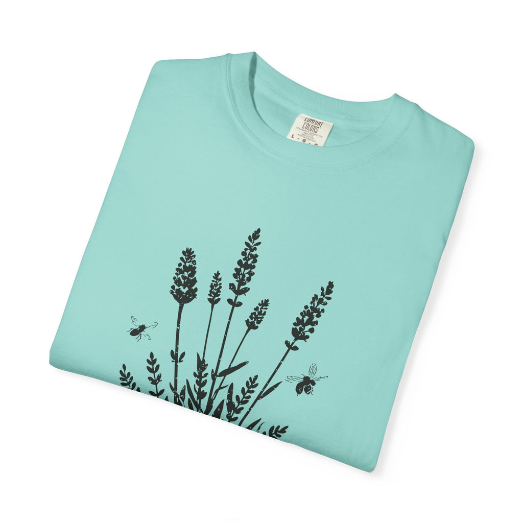 Lavender and Bees Shirt Home Gardener Summer Tee