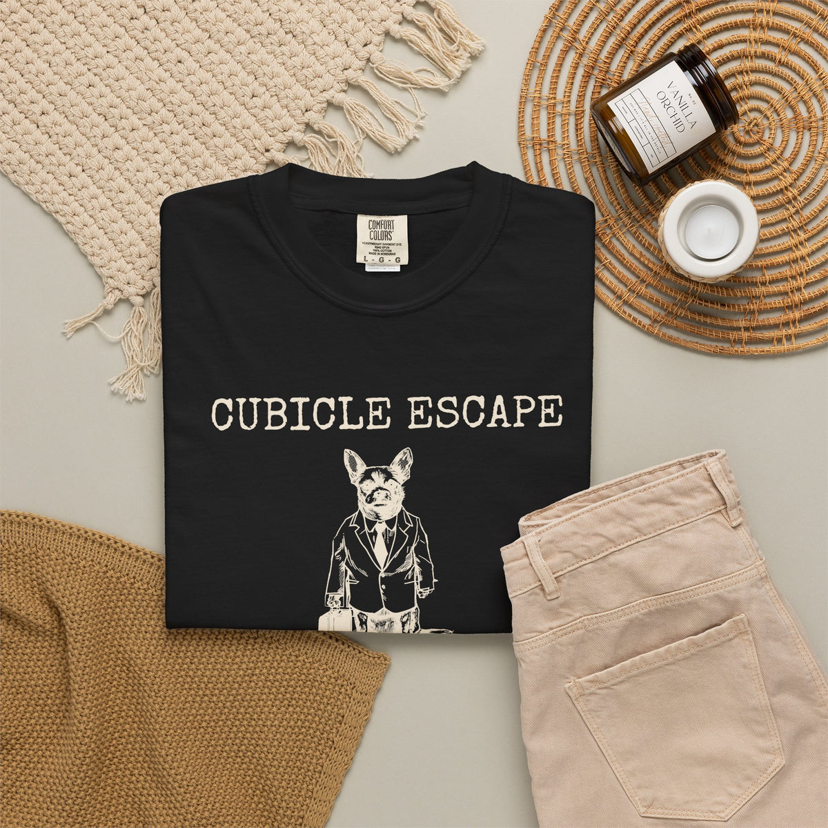 Dog Lover Work Shirt - Cubicle Escape Clocking Out to Walk My Dog
