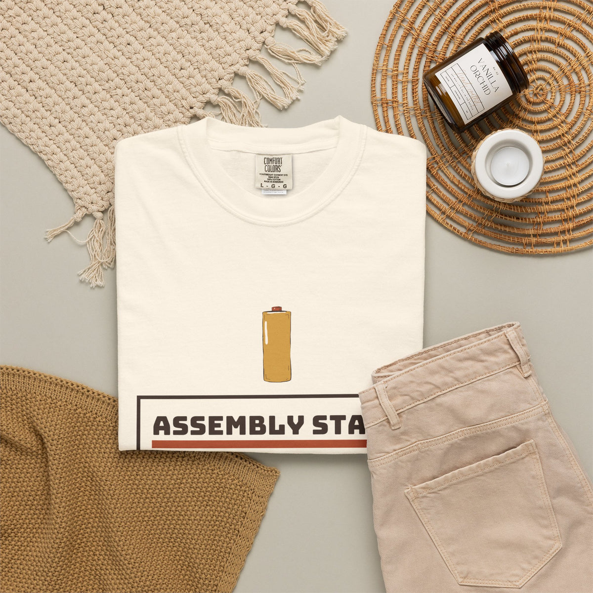 Men's Dad Christmas Shirt - Assembly Stats Storybook Art Tee