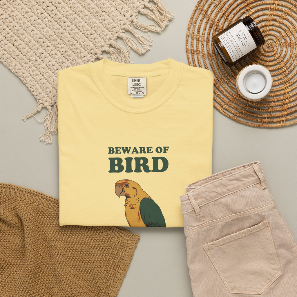 Beware of Bird She's Got Opinions Shirt Parrot Owner Tee