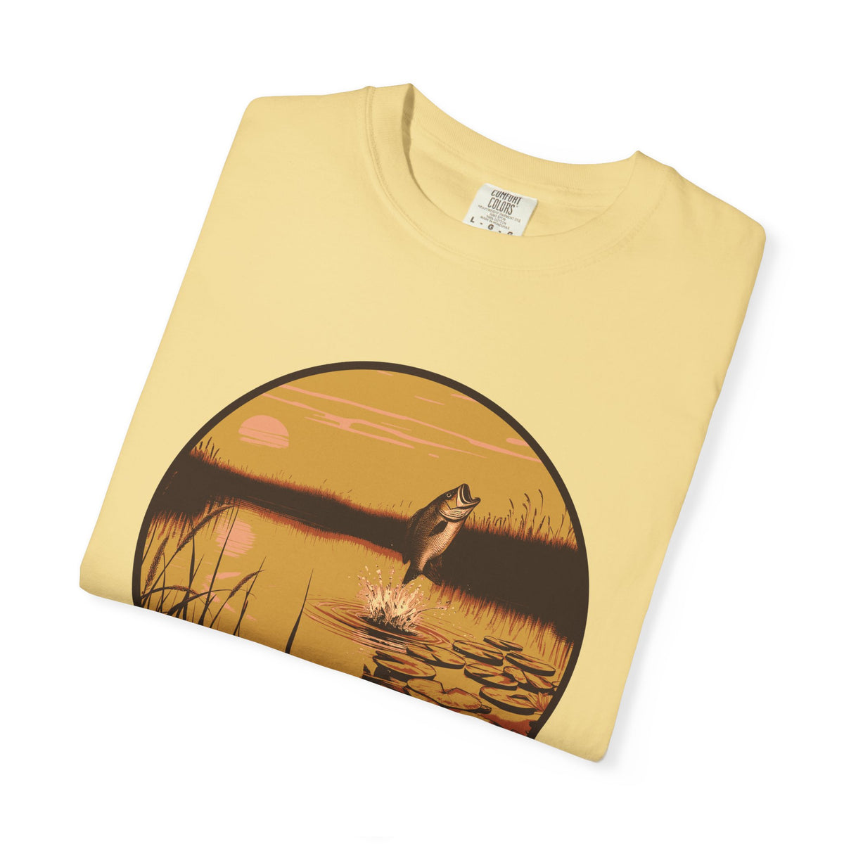 Bass Fishing Shirt - Bass Pond Wildflowers Tee