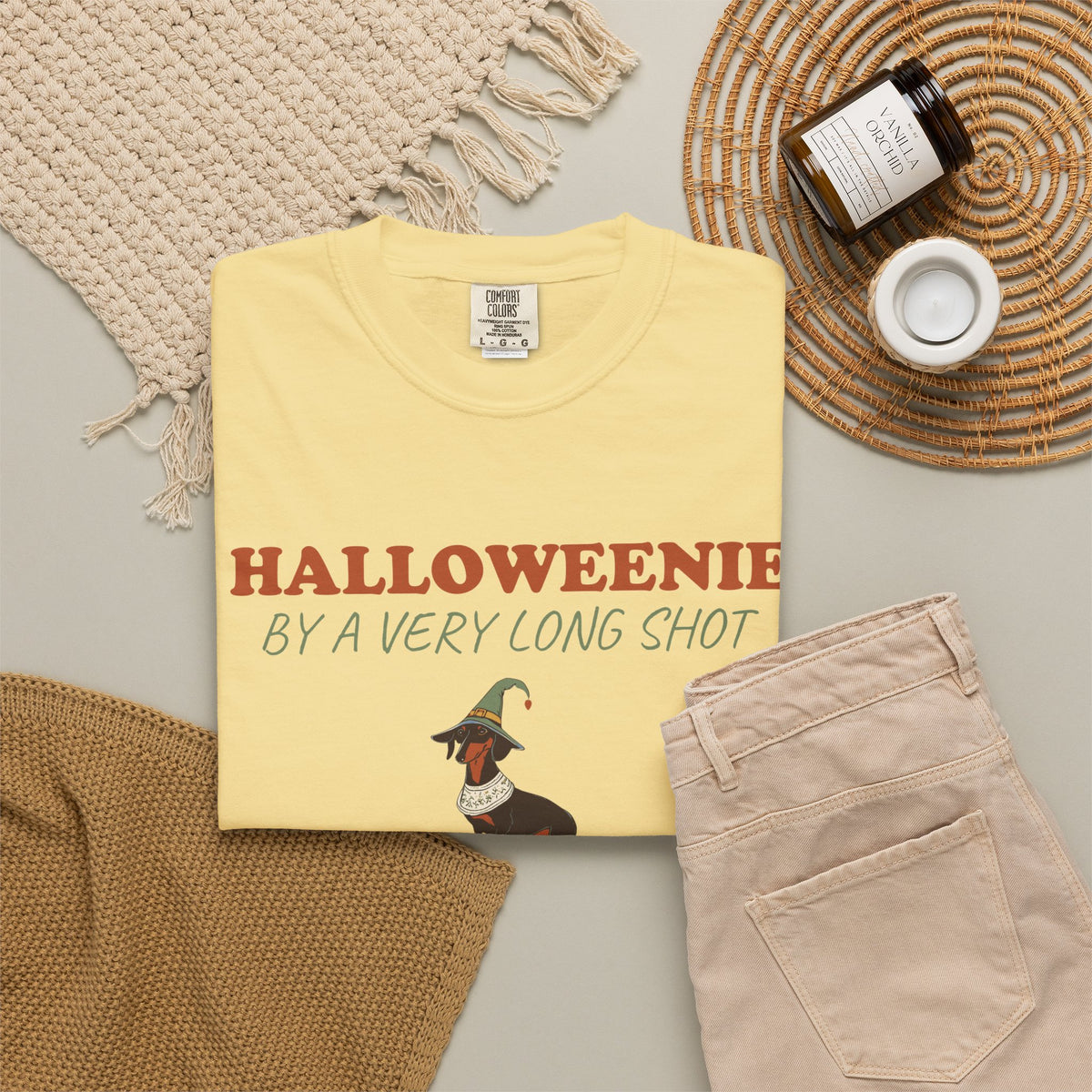 Dachshund Halloween Shirt - Halloweenie by a Very Long Shot Tee