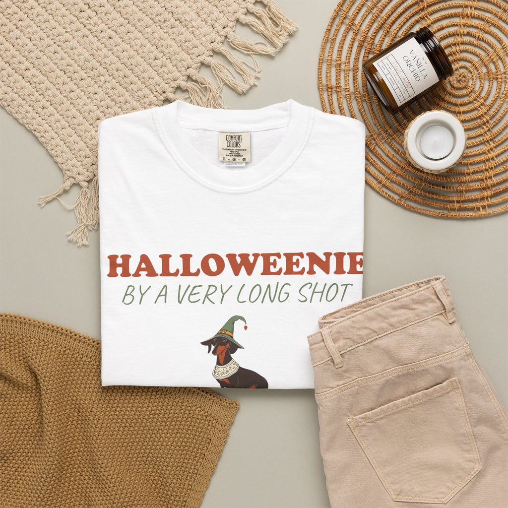 Dachshund Halloween Shirt - Halloweenie by a Very Long Shot Tee