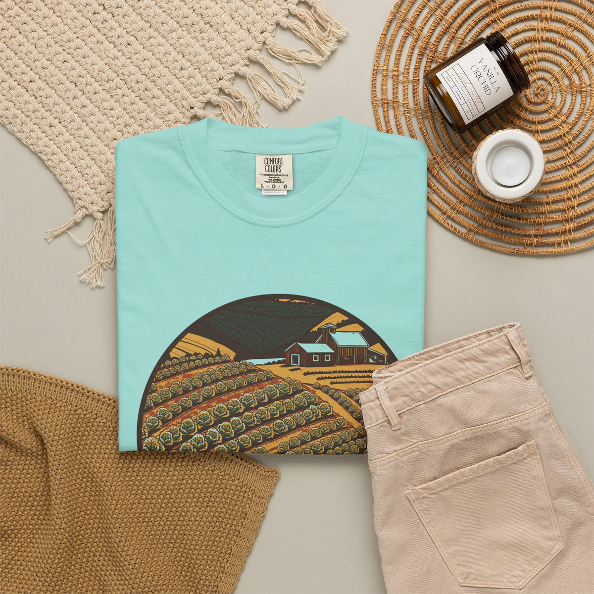 Vegetable Gardener Shirt - Vegetable Farm Hillside Tee