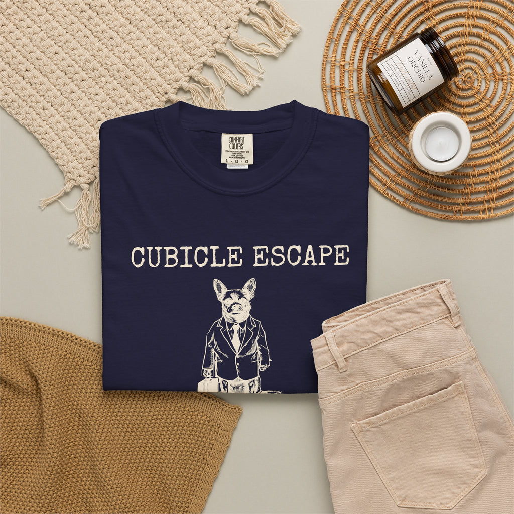 Dog Lover Work Shirt - Cubicle Escape Clocking Out to Walk My Dog