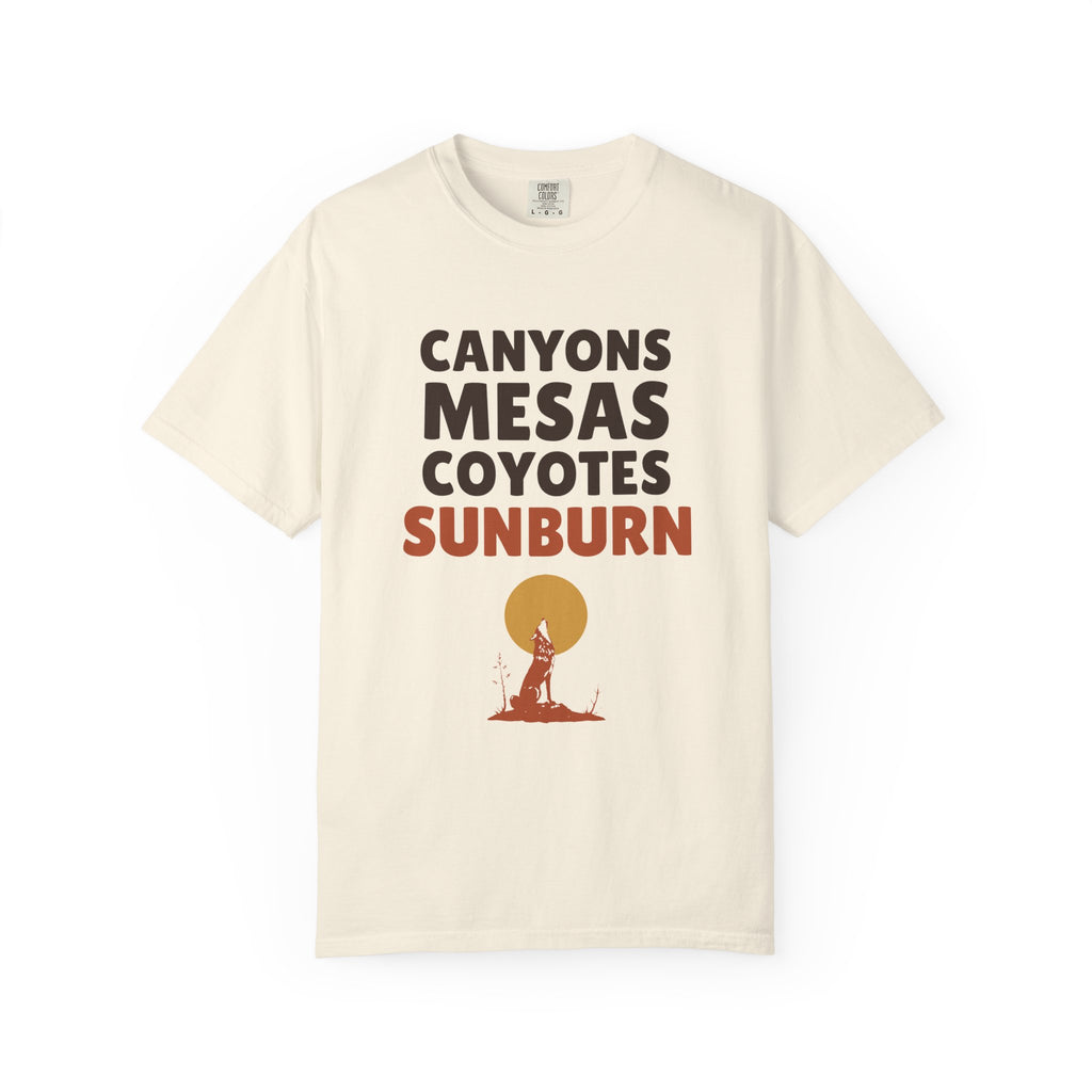 National Park Shirt - Canyons Mesas Coyotes Sunburn Tee