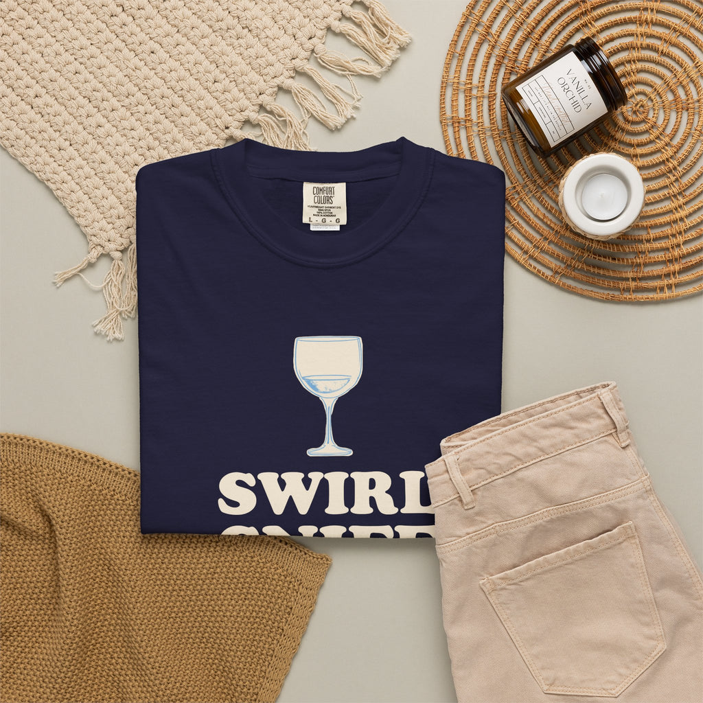 Wine Tasting Shirt - Swirl Sniff Sip Stumble Tee