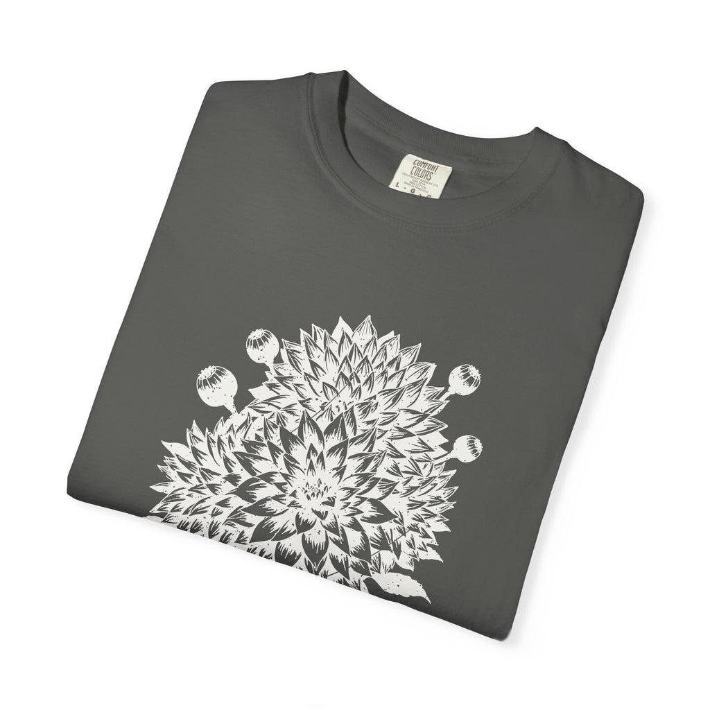 Dahlia Season Shirt Botanical Print Fan Fall Tee