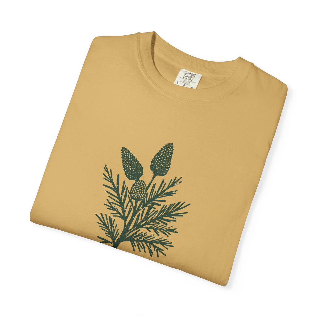 Funny Pine and Cone Shirt - Forest Imagery Winter Gift Tee