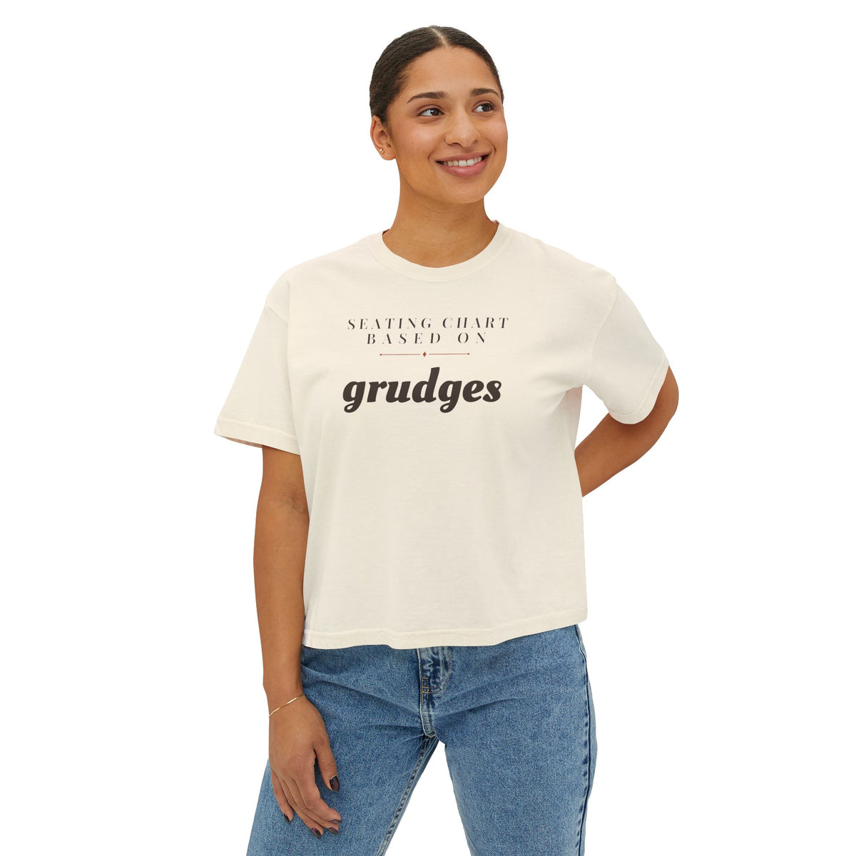Gift Shirt - Seating Chart Based on Grudges Women's Boxy Tee