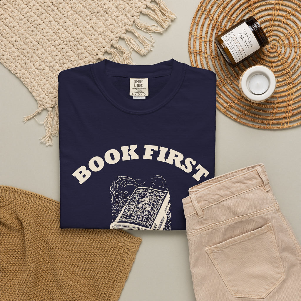 Literary Enthusiast Shirt - Book First The Novel Was Vastly Superior