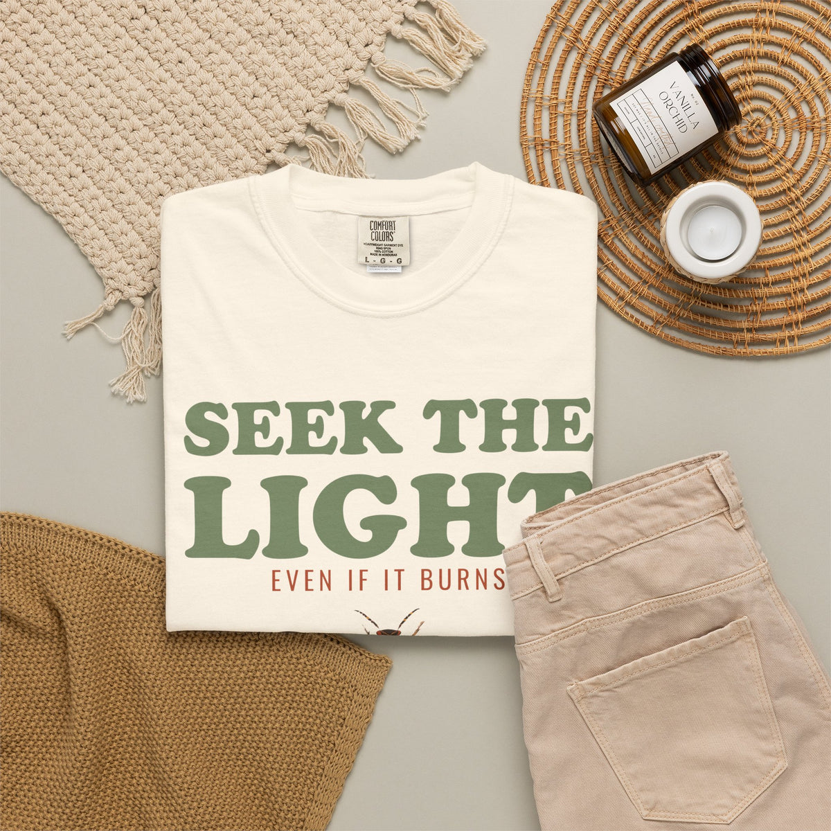 Entomology Gift Shirt - Seek the Light Even If It Burns Tee