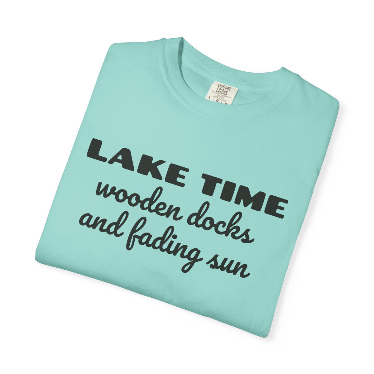 Lake Life Family Shirt - Lake Time Wooden Docks and Fading Sun