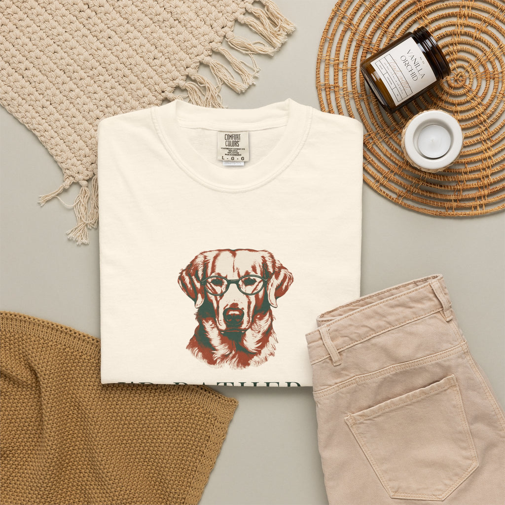 Dog And Book Lover Shirt - I'd Rather Be Reading with My Dog Tee