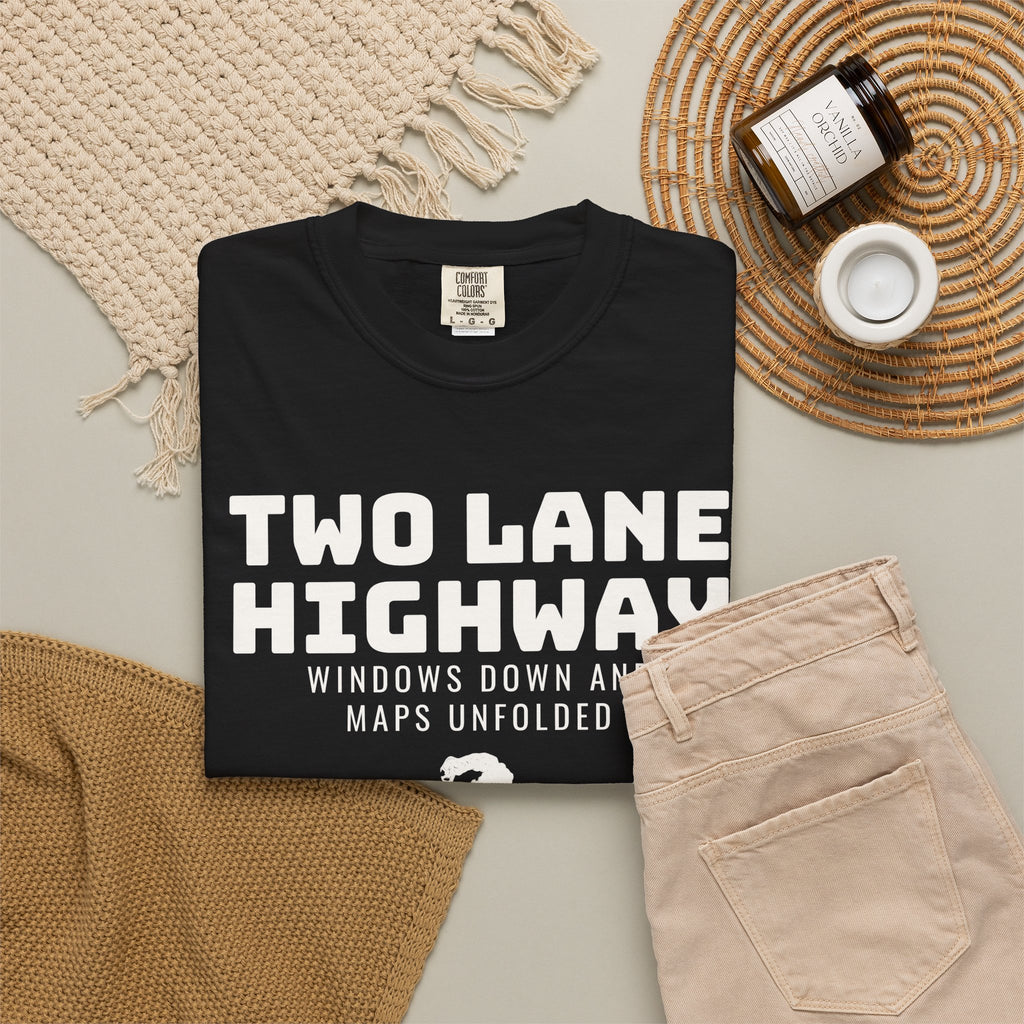 Lover Shirt - Two Lane Highway Windows Down and Maps Unfolded