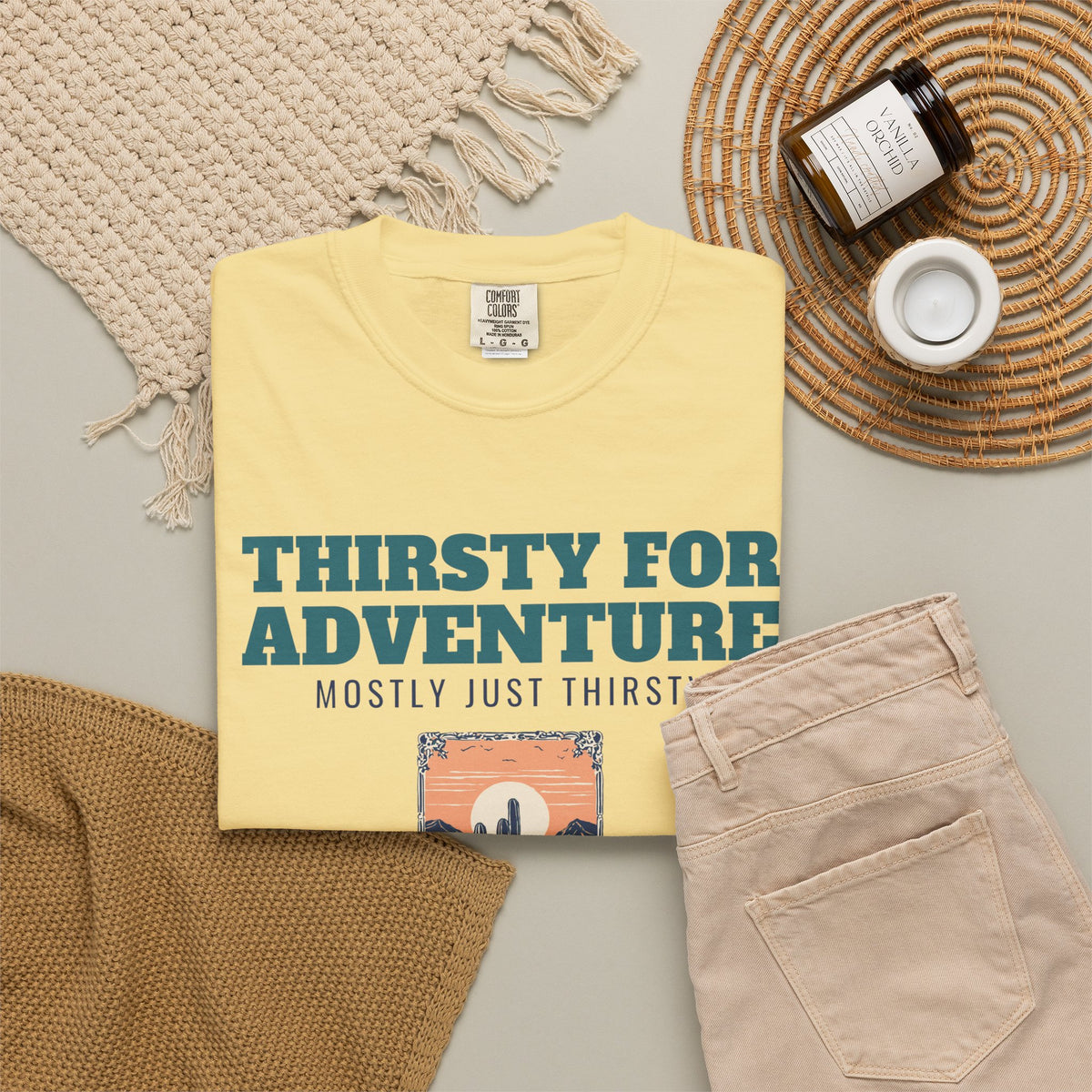 Desert Hiker Shirt - Thirsty for Adventure Mostly Just Thirsty