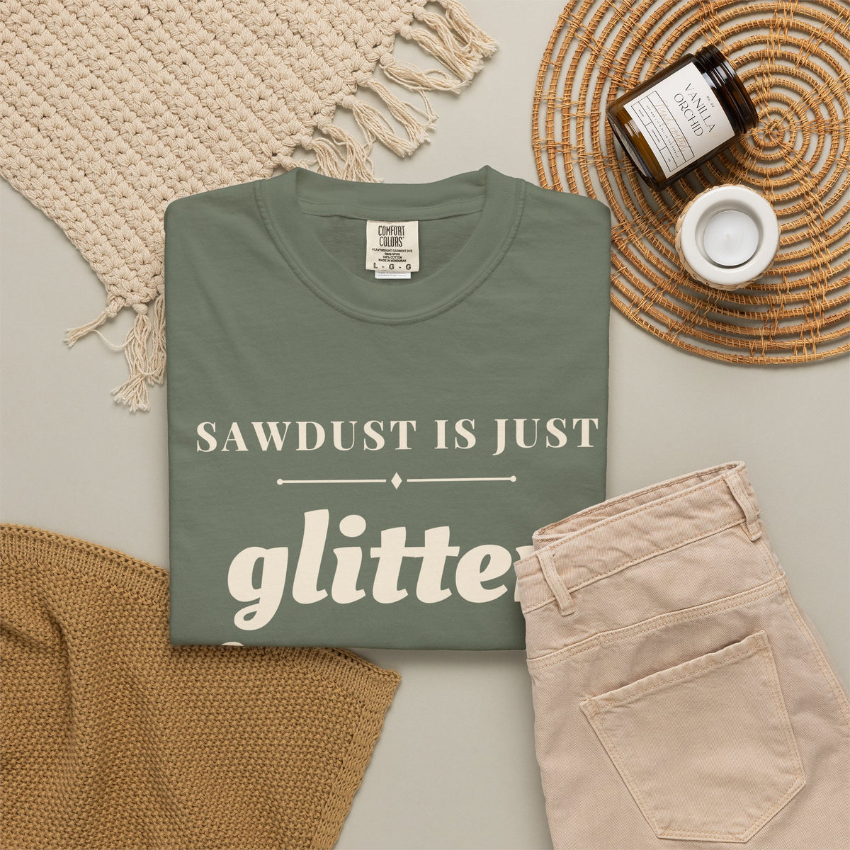 Funny Sawdust is Just Glitter for Men Shirt - Woodworker Dad Gift