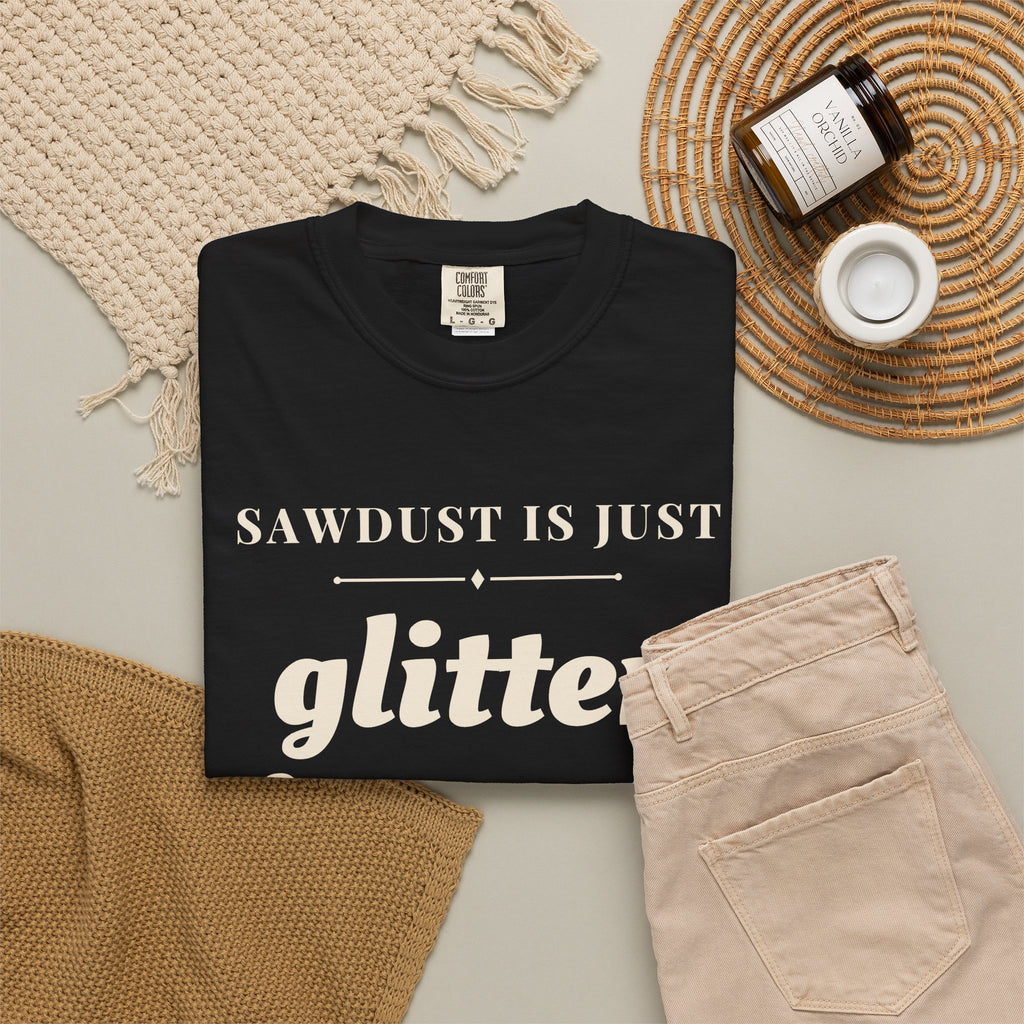 Funny Sawdust is Just Glitter for Men Shirt - Woodworker Dad Gift